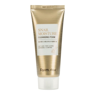 Пенка для умывания с углем Farm Stay Snail Moisture Cleansing Foam