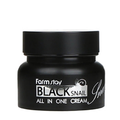 Крем для лица с муцином черной улитки Farm Stay Black Snail All in One Cream