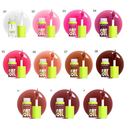 Блеск для губ NYX Professional Makeup Fat Oil Lip Drip 11 шт