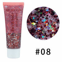 Гель-глиттер Seline Girl Face And Body Glitter Party 08