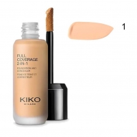 Крем тональный + консиллер Kiko Full Coverage №1
