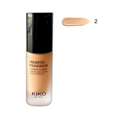Крем тональный Kiko Unlimited Foundation Longwear & Comfort №2