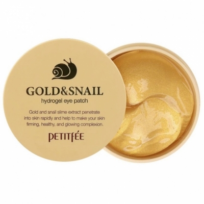 Гидрогелевые патчи для глаз Petitfee Hydro Gel Eye Patch Gold Snail