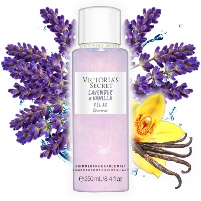Парфюмированный спрей для тела Victoria's Secret Lavender & Vanilla Relax Shimmer