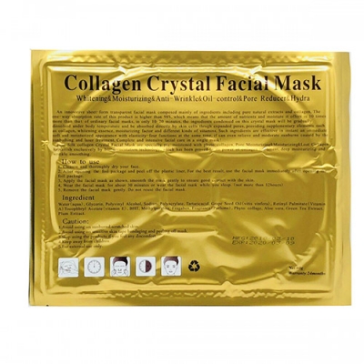 Гелевая маска для лица Collagen Crystall Facial Mask (золотая)