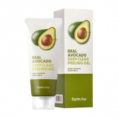 Пилинг-скатка Farm Stay Avocado Deep Clear Peeling Gel с экстрактом авокадо