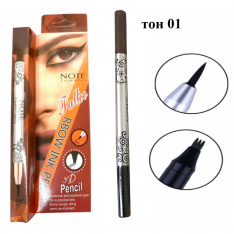 Note Cosmetics Tatoo маркер для бровей + подводка для глаз (тон 01)