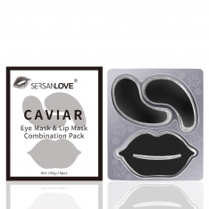 Набор SersanLove Caviar (гидрогелевые патчи для глаз + гидрогелевые патчи для губ) 10 шт