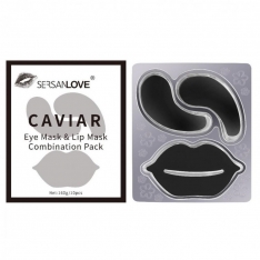 Набор SersanLove Caviar (гидрогелевые патчи для глаз + гидрогелевые патчи для губ) 1 шт
